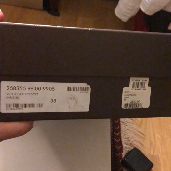 COPY - Gucci Nude Patent Leather and Straw Wedges - Picture 2 of 6